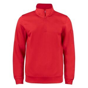 Clique Unisex Adult Basic Active Quarter Zip Sweatshirt / Red